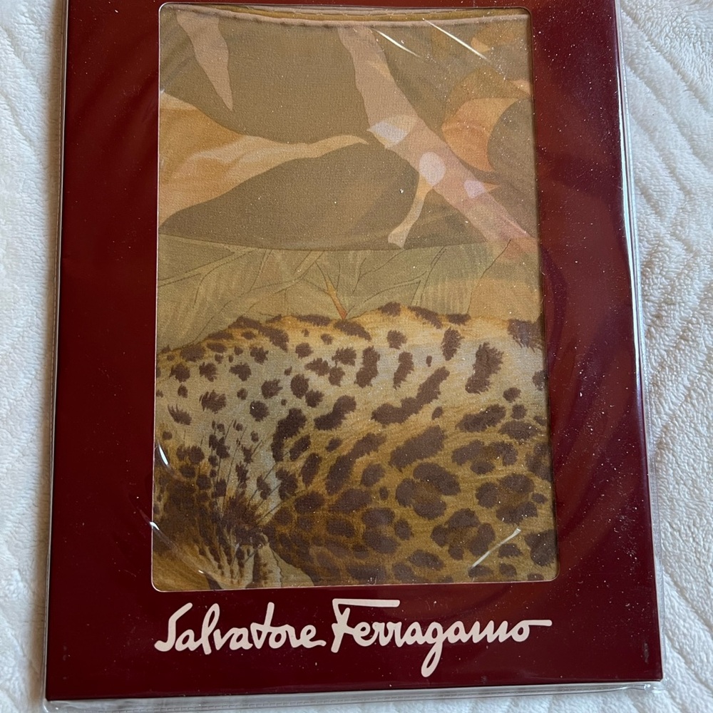 Salvatore Ferragamo Leopard Print Scarf